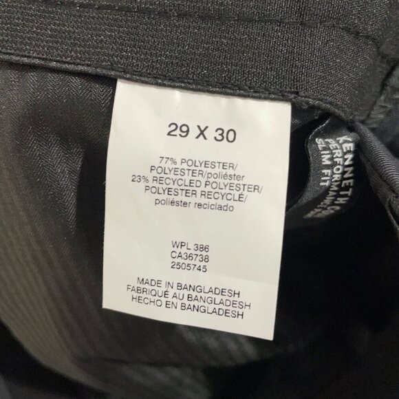 NEW Kenneth Cole Reaction Men's 29X30 Techni-Cole Performance Pants Gray Slim - Picture 5 of 9